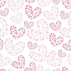 valentine pattern red small heart