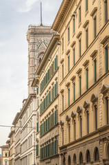 Fototapeta na wymiar The historic buildings of Florence the birthplace of the Renaissance