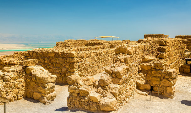 View on ruins of Masada fortress - Judaean Desert, Israel