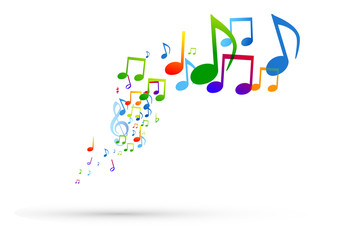 note, note musicali, pentagramma, musica