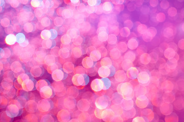 pink blurred lights bokeh background
