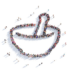 mortar people 3D rendering