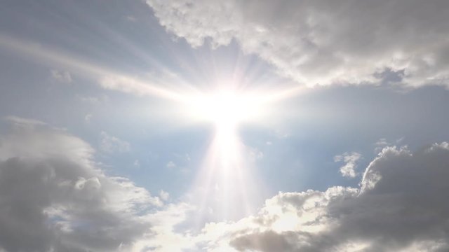 heavenly sun light cloudscape background effect