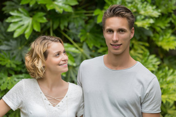 Obraz premium Portrait of young couple in love