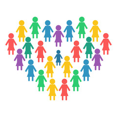 Colored people icon
