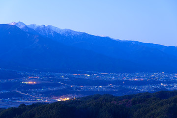 長野　飯田の夜景