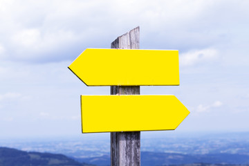 Wooden Road Pointer Nature