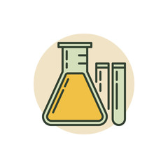 Chemical flask icon