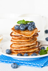 Pancakes with blueberries