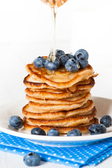 Pancakes with blueberries
