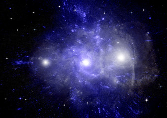 galaxy in a free space