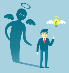 Businessman and good idea.