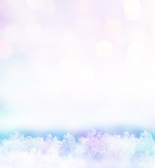 Background of snow. Winter landscape. The texture of the snow