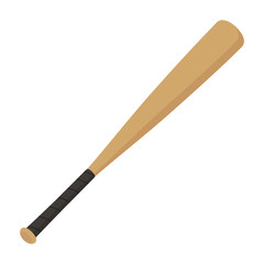 Flat icon baseball bat. Sport. Vector illustration.