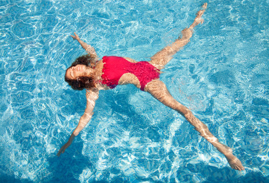 summer pool water woman star