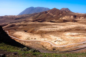 Fotobehang Topo da Coroa, volcanic mountains of Santo Antao, Cape Verde © Artur Furmanek