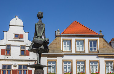 Statue on the central sqaure of Rheine