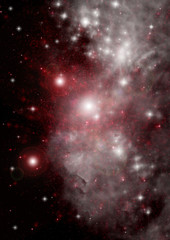 galaxy in a free space