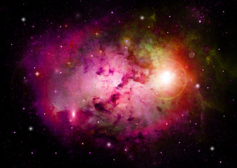 galaxy in a free space