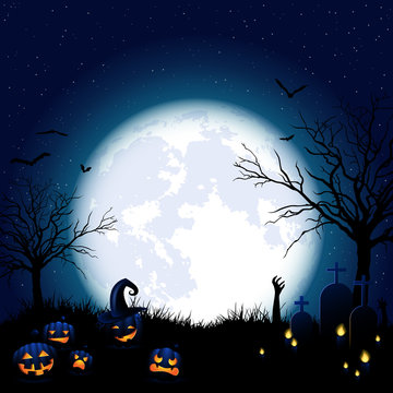 Halloween Kürbis Party Hintergrund Halloweenkarte