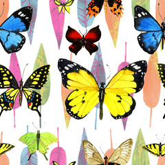watercolor butterfly pattern
