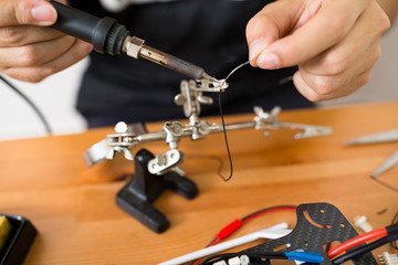 Welding the flying drone