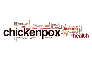 Chickenpox word cloud concept