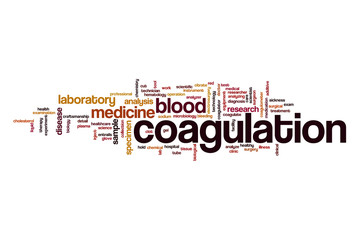 Coagulation word cloud concept