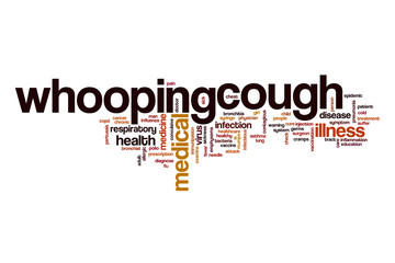Whooping cough word cloud concept