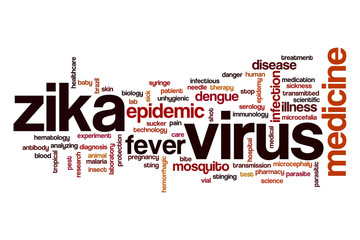 Zika virus word cloud concept