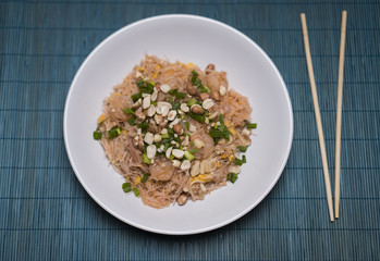 stir-fried noodles with shrimp or pad thai