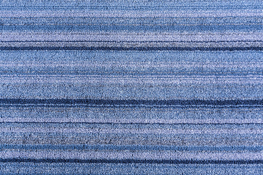 The Strip Texture Of The Carpet In Meeting Room.The Blue Carpet Texture With The Strip