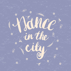 Hand-drawn lettering 