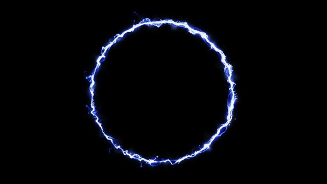 Digital Animation of lightning ring