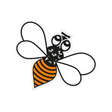 Bee. Vector illustration.