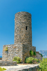 Naklejka premium Vernazza. The old village with colorful houses.