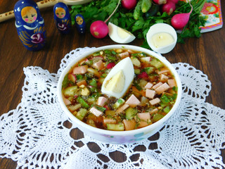 Окрошка с квасом