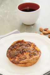 Home mad almond and dry fruit pie