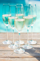 champagne glasses