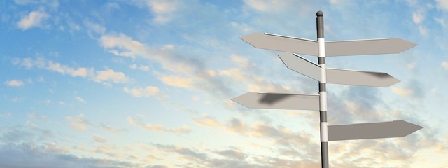 empty signpost © Riko Best