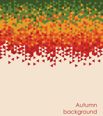 Autumn colors mosaic background. Text can be added