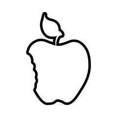 apple healthy food organic food market icon. Isolated and flat illustration. Vector graphic