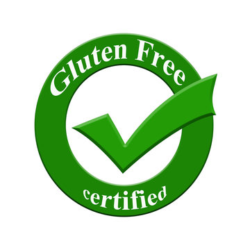 Gluten Free Certified Icon Or Symbol Concept Design For Business And Use In Company System.