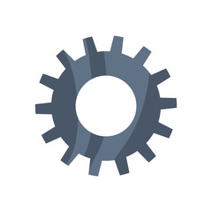Gear cog circle machine part icon. Isolated and flat illustration. Vector graphic