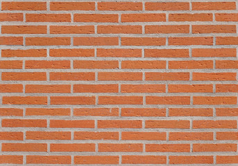 Red Brick Wall Seamless Pattern Built in Stretcher Bond