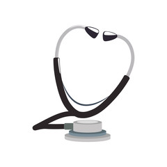 stethoscope instrument medical health care icon. Isolated and flat illustration. Vector graphic