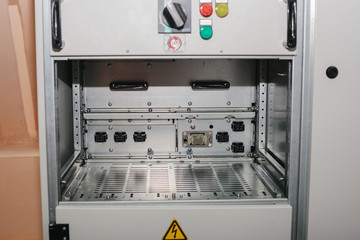 Low-voltage cabinet. Uninterrupted power. Electrical power.