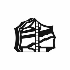 Kimchi, traditional korean food icon in simple style isolated on white background