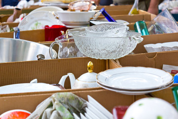 Antiquitäten auf dem Flohmarkt im Mauerpark Berlin