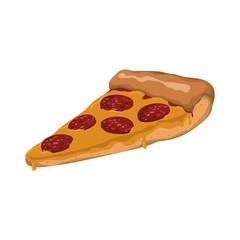 Pizza food menu fast dinner icon. Isolated and flat illustration. Vector graphic